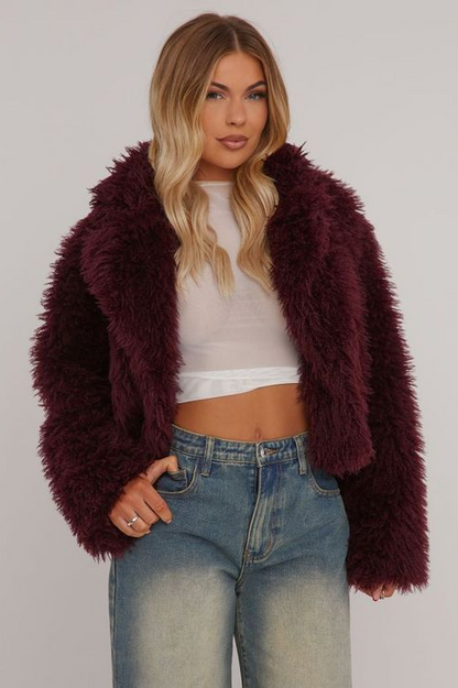 Faux Fur Cropped Jacket