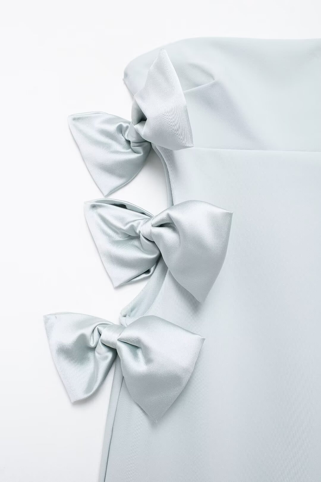 Strapless Bow Hollow Mini Dress