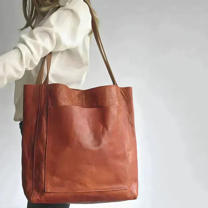 Elara | Classic Leather Tote