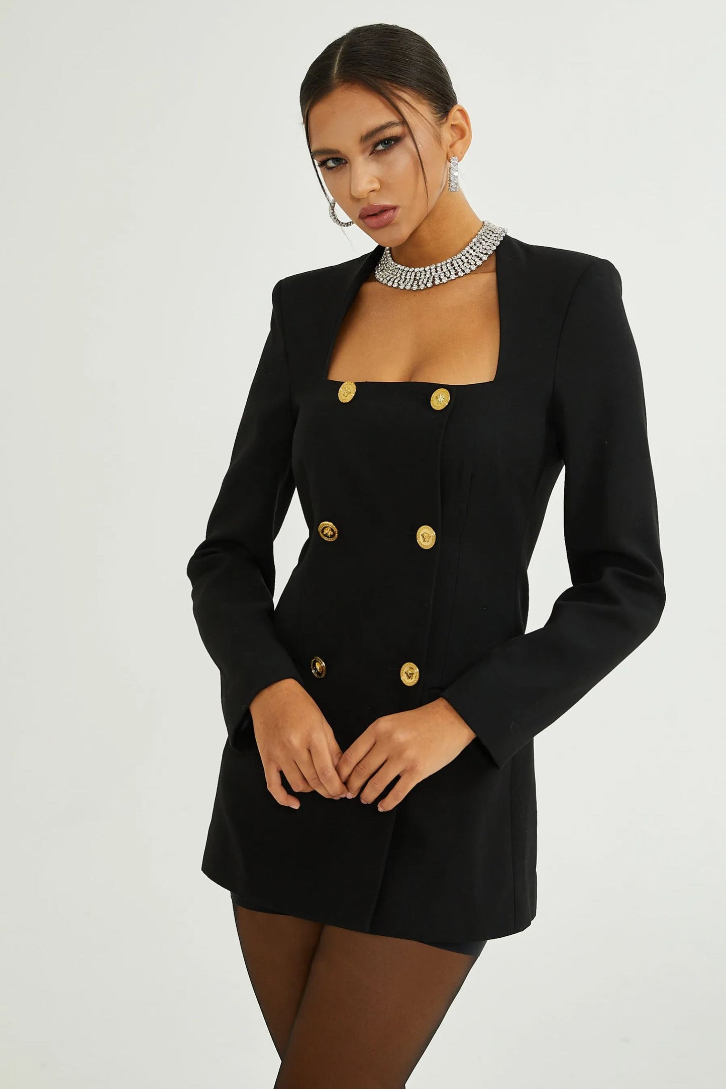 Hedy Square Neck Blazer Mini Dress