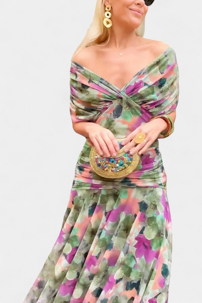 Elowen | Floral V-Neck Dress