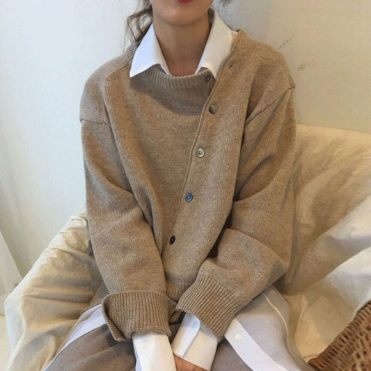 | Women’s Winter Button Knit Sweater