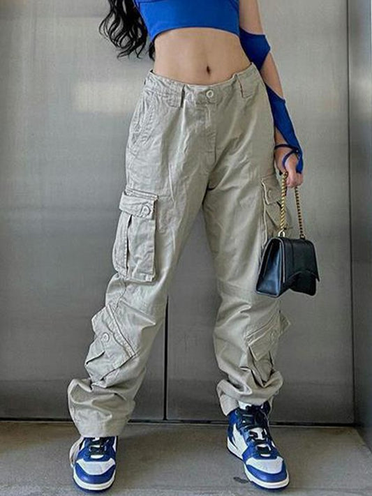 Straight Leg Vintage Y2K Cargo Jeans