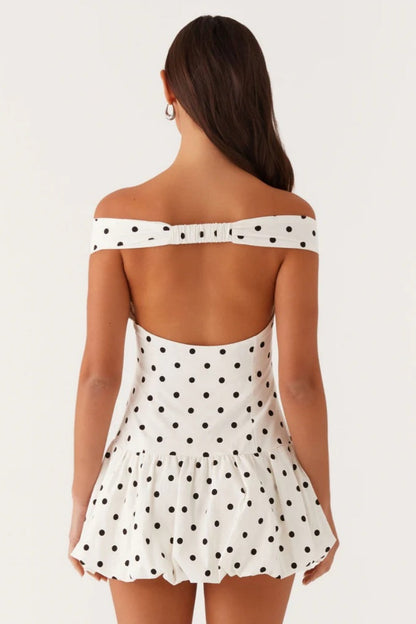 Endless Romance Off Shoulder Mini Dress
