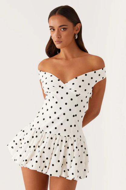 Endless Romance Off Shoulder Mini Dress