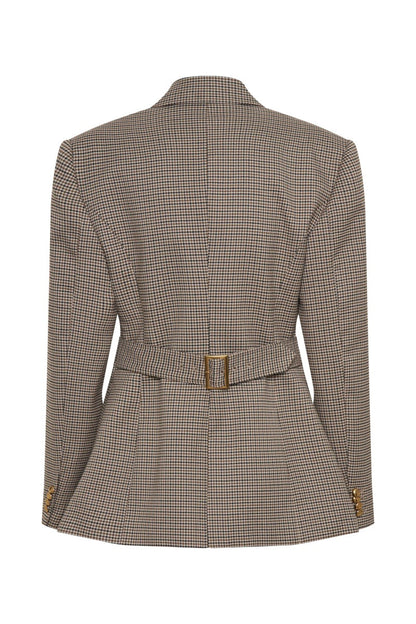 Grid Buckle Blazer Jackets