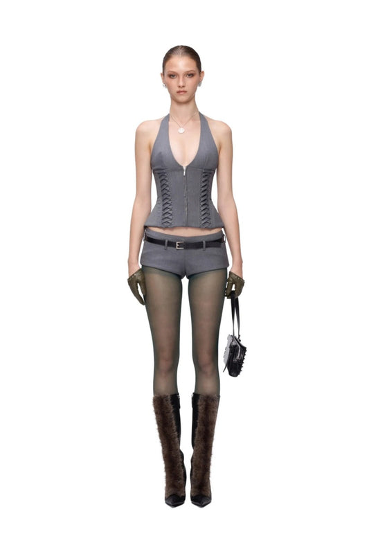 Julia Halterneck Corset Set