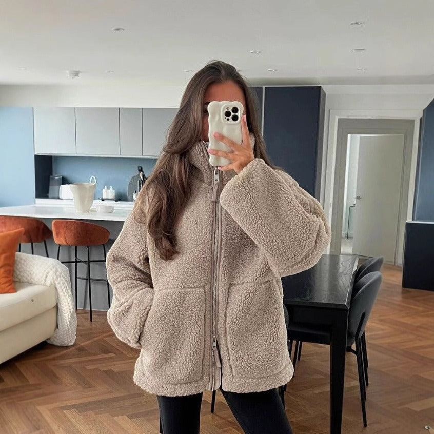 Rowan Faux Shearling Puffer Jacket