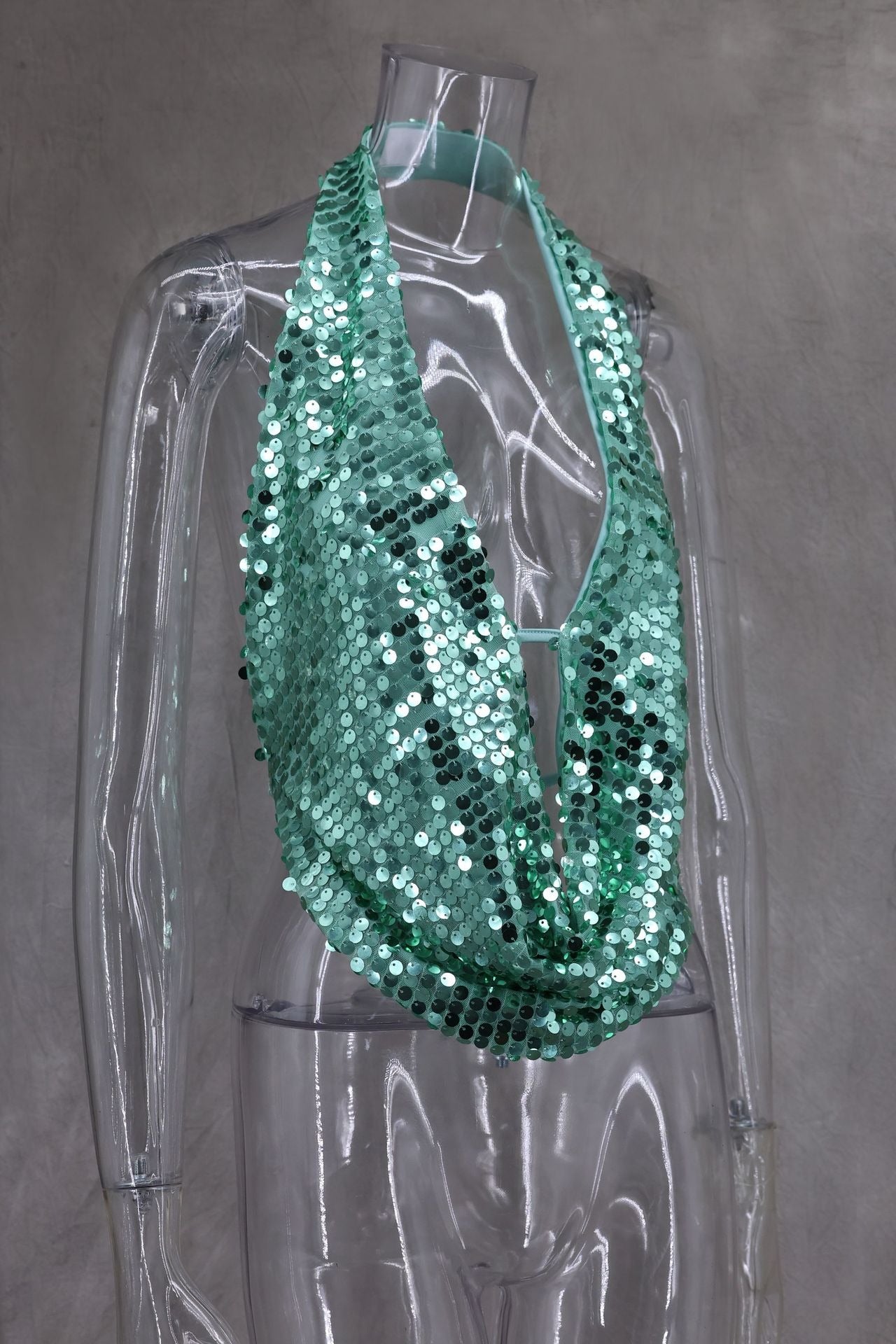 Miral Sequin Halter Top