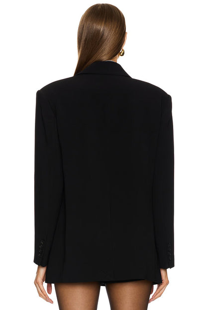 Textured Satin Skirt with Statement Jacket & Bodysuit