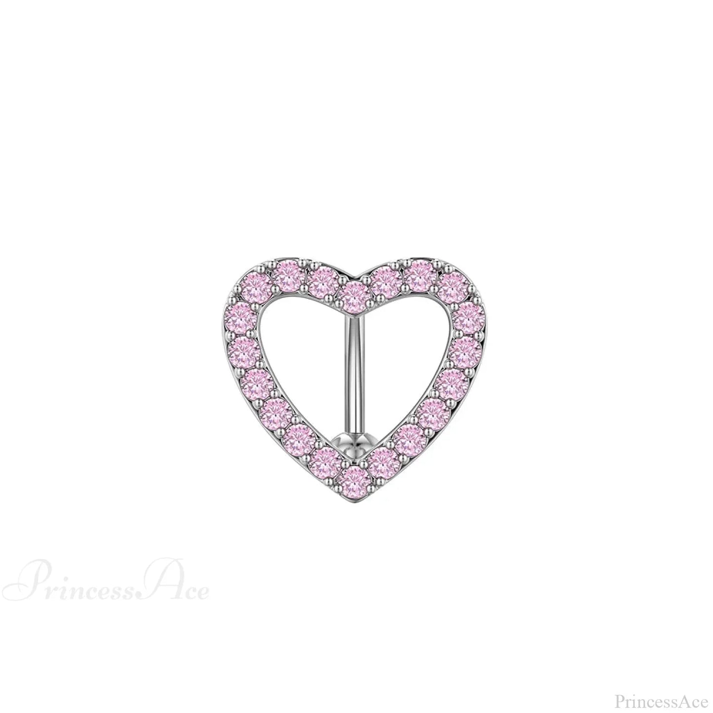 Inverted Love Medieval Golden 14G Stomach Hoop