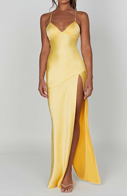 Macarena Maxi Dress - Lemon