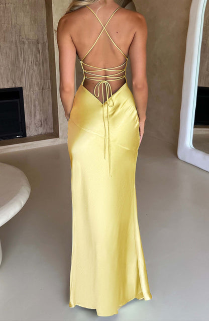 Macarena Maxi Dress - Lemon