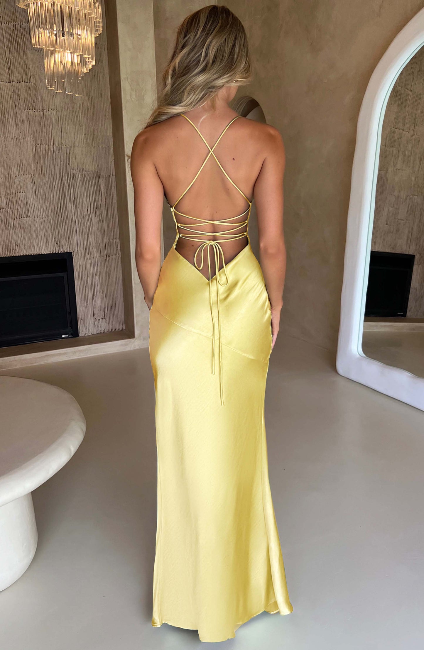 Natalie | Satin Maxi Dress