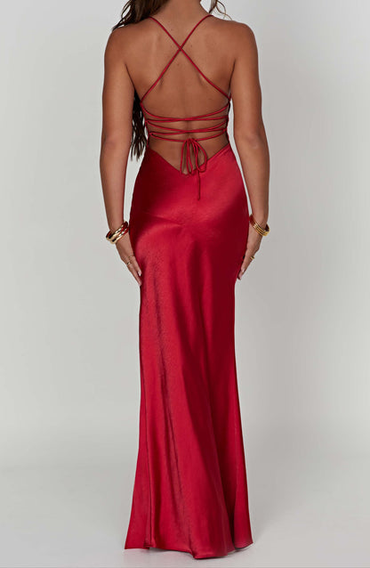 Elena Maxi Dress - Red