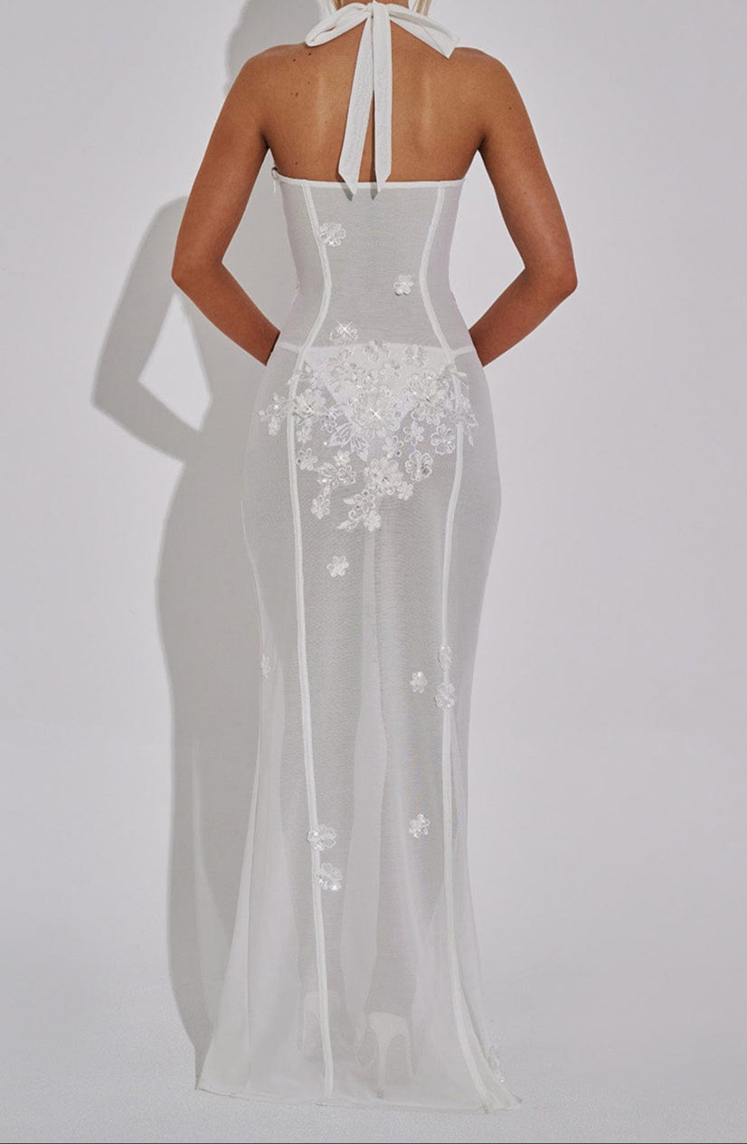 Alicia Maxi Dress-Ivory