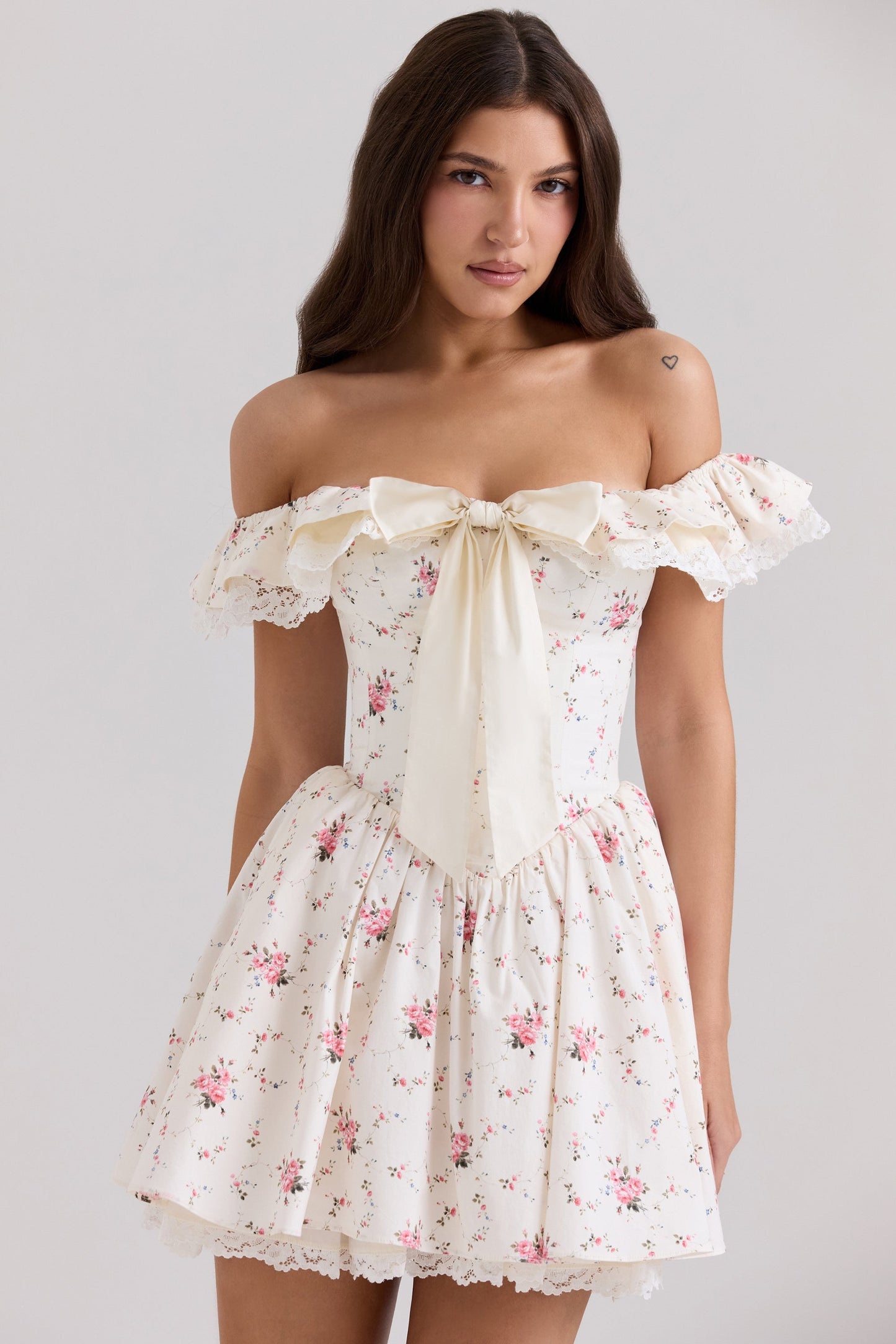 White - Princess Sweet Floral Dress