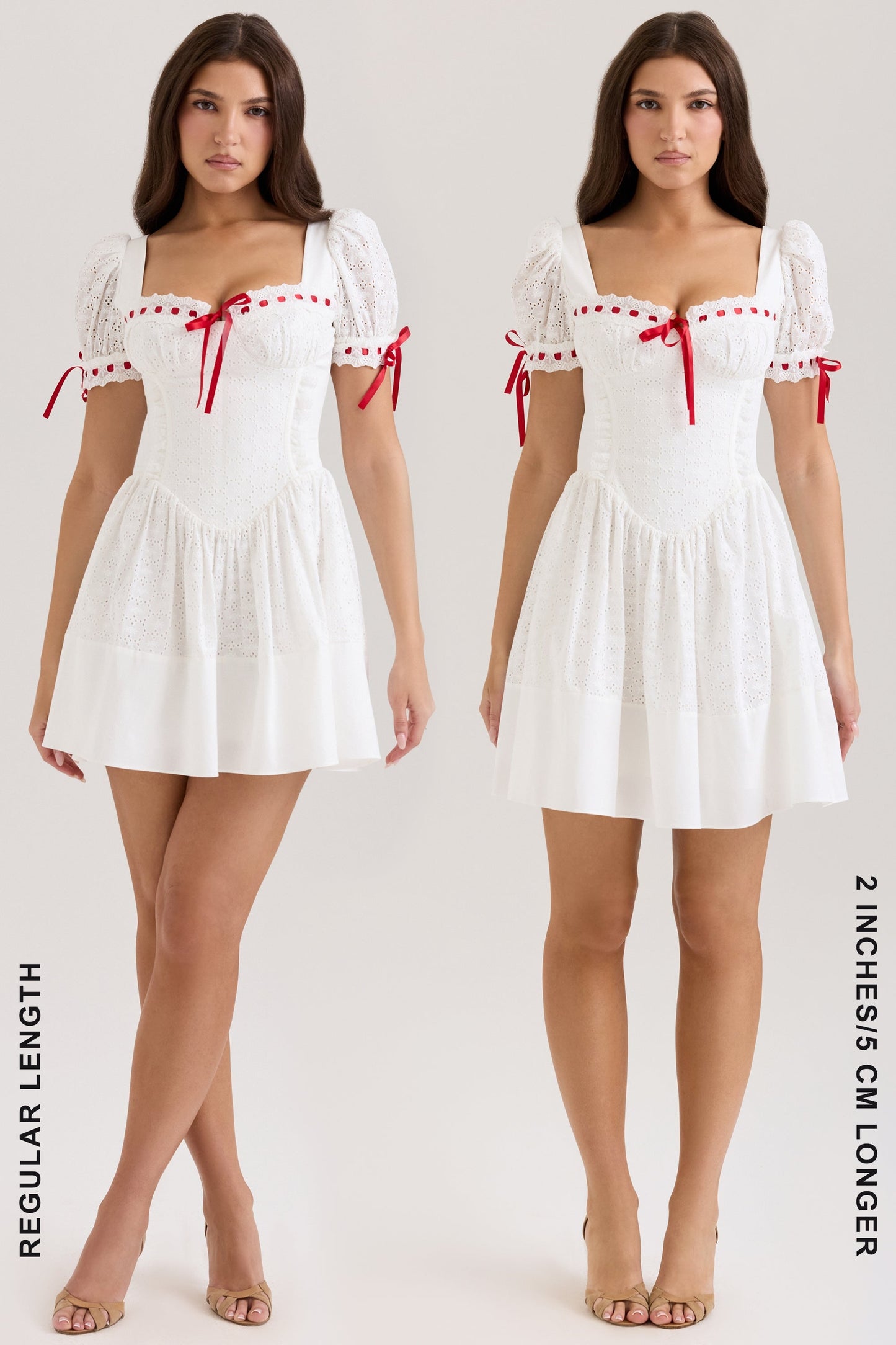 White - Sweet Lace Fairy Dress with Princess Sleeves