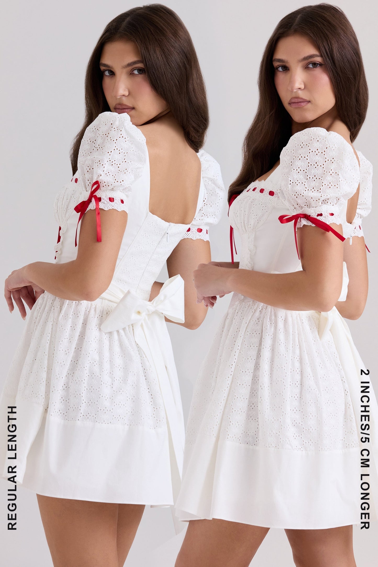 White - Sweet Lace Fairy Dress with Princess Sleeves