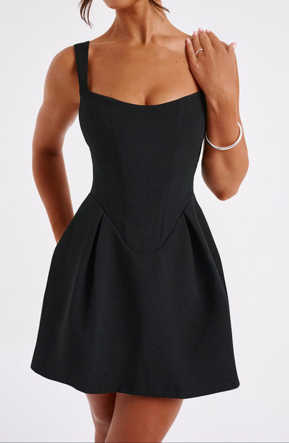 Juliana Mini Dress-Black