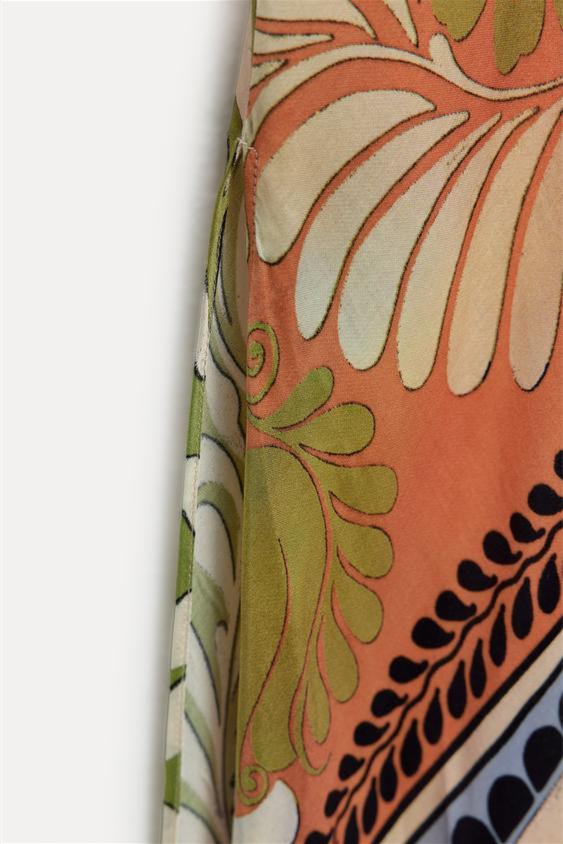 Jessica Printed Halterneck Midi Silp Dress