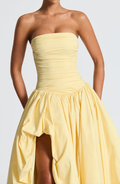 Florencia Maxi Dress-Lemon