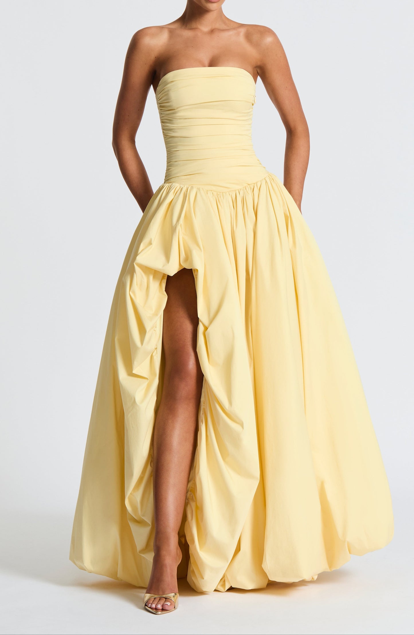 Valencia Maxi Dress - Lemon
