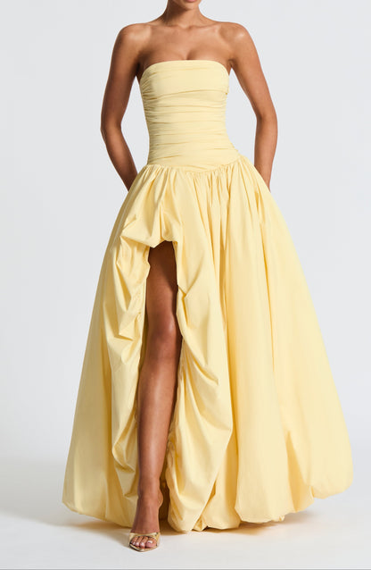 Valencia Maxi Dress - Lemon