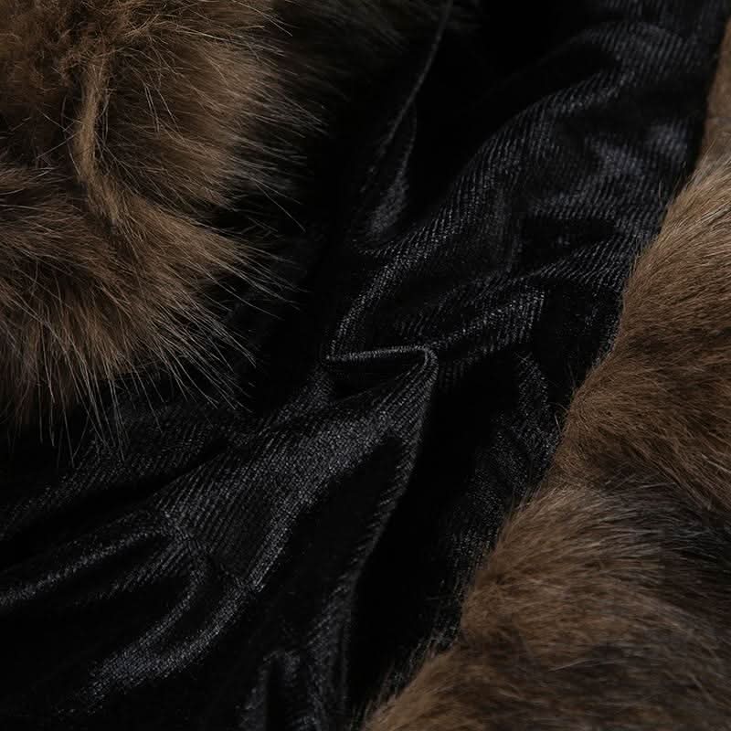 Fluffy velvet patchwork tube top