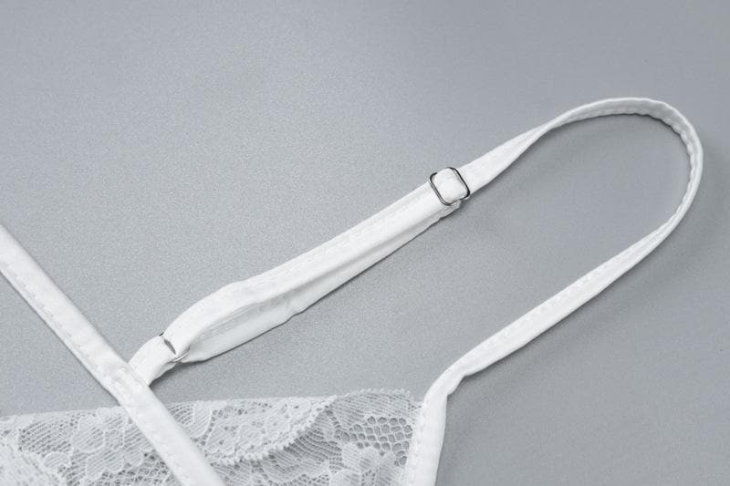 Lace satin patchwork irregular high slit ruched cami maxi dress