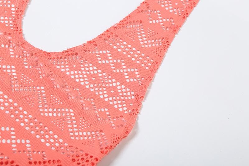 Halter low cut hollow out see through backless jumpsuit