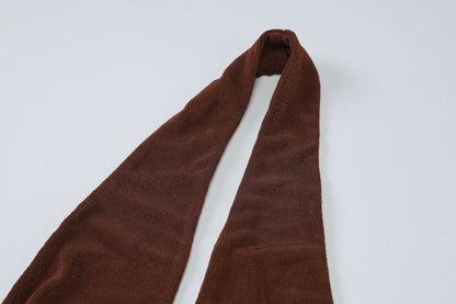 Halter deep V neck beaded ruched slit top