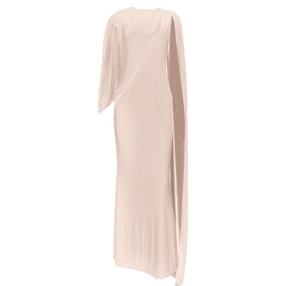 Irregular ruffle chiffon patchwork maxi dress