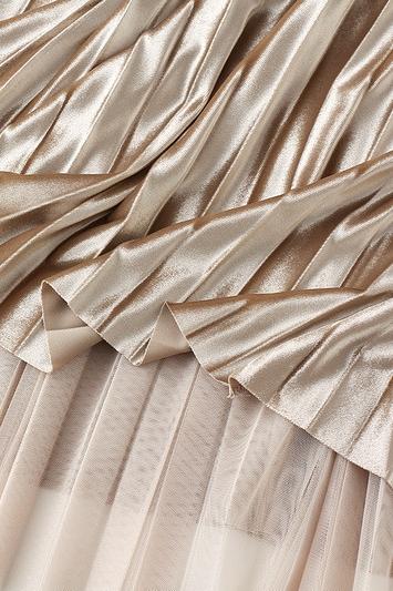 Reversible Two-way Pleated Midi Skirt