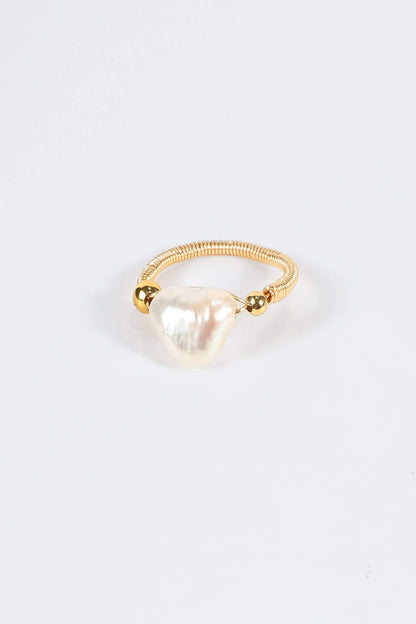Natural Pearl Beaded Ring