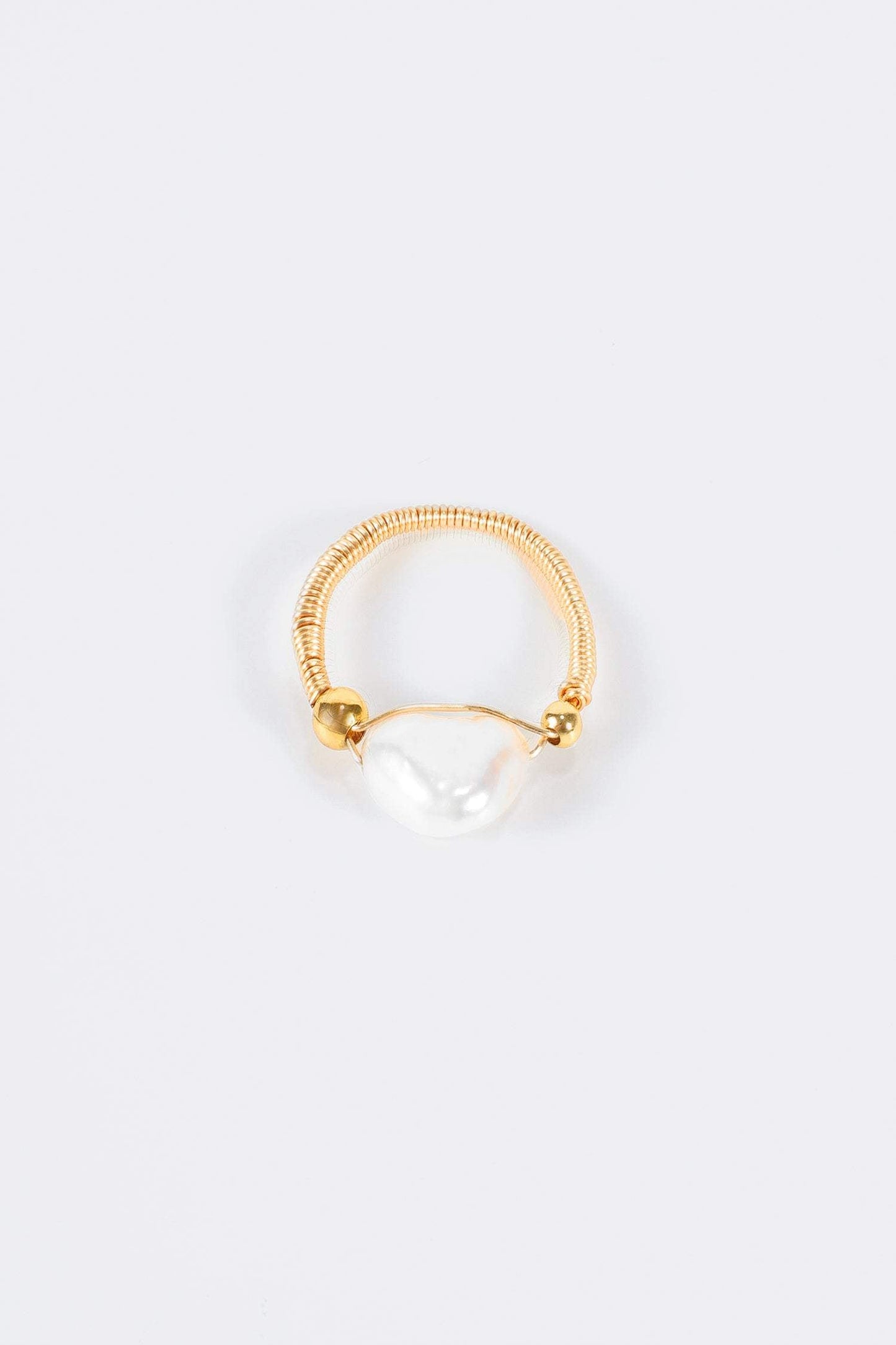 Natural Pearl Beaded Ring