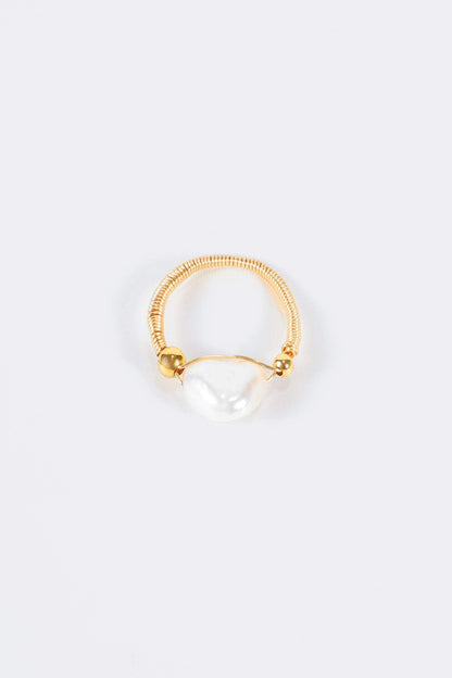 Natural Pearl Beaded Ring