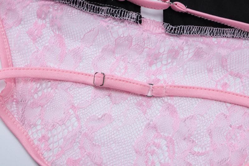 Halter patchwork lace deep v neck maxi dress