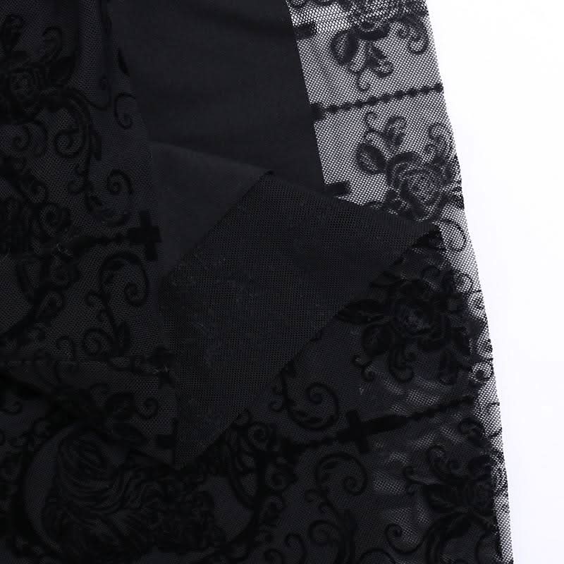 U neck cross print backless solid cami maxi dress