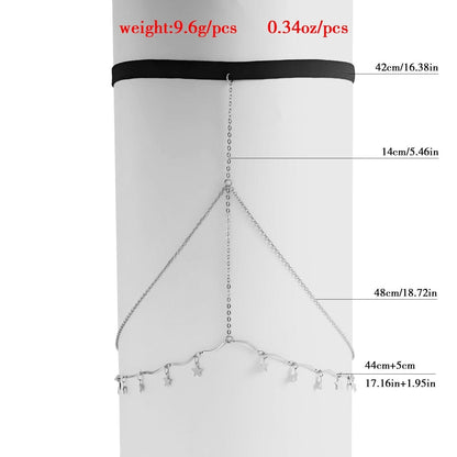 Pendant decor 3 pcs thigh chain