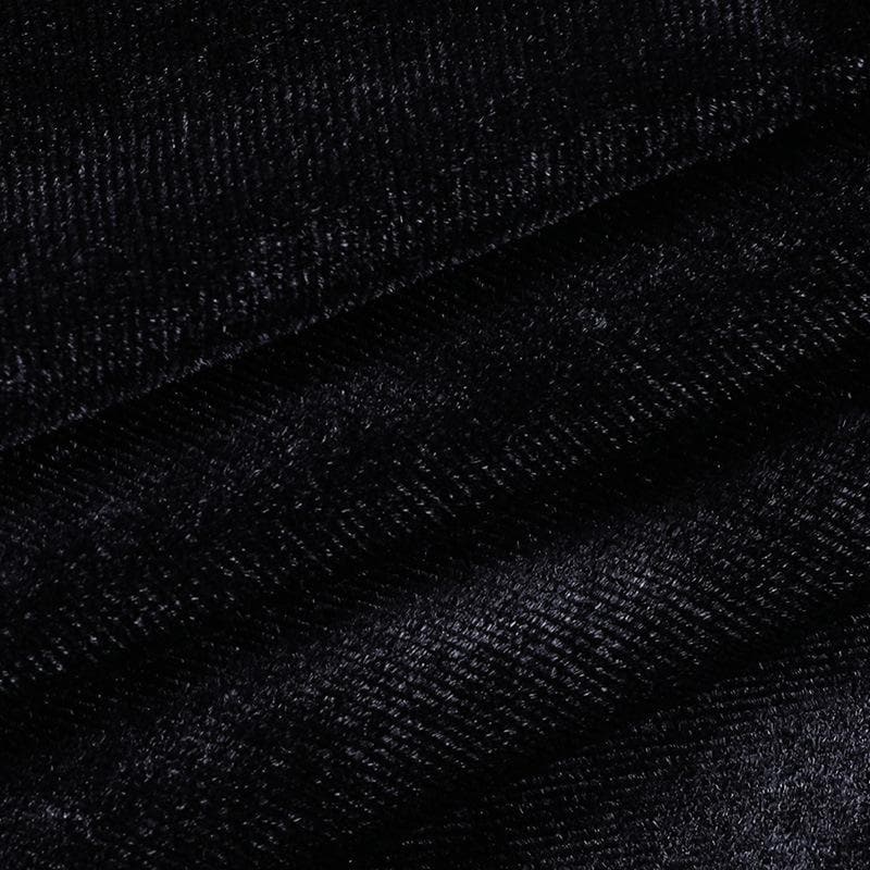 Solid A line lace hem spider web pattern mini skirt