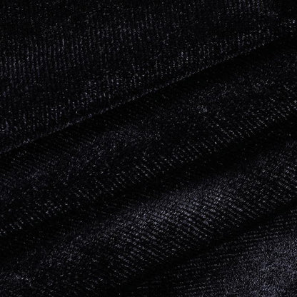 Solid A line lace hem spider web pattern mini skirt