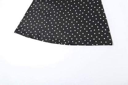 Polka dot ruched cami maxi dress