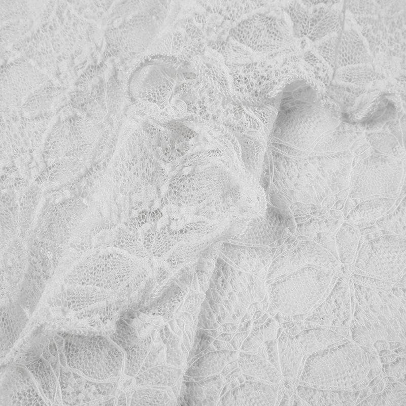 Long sleeve bowknot lace top