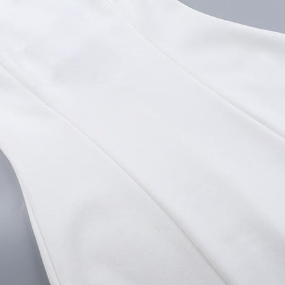 Backless bowknot tube mini dress