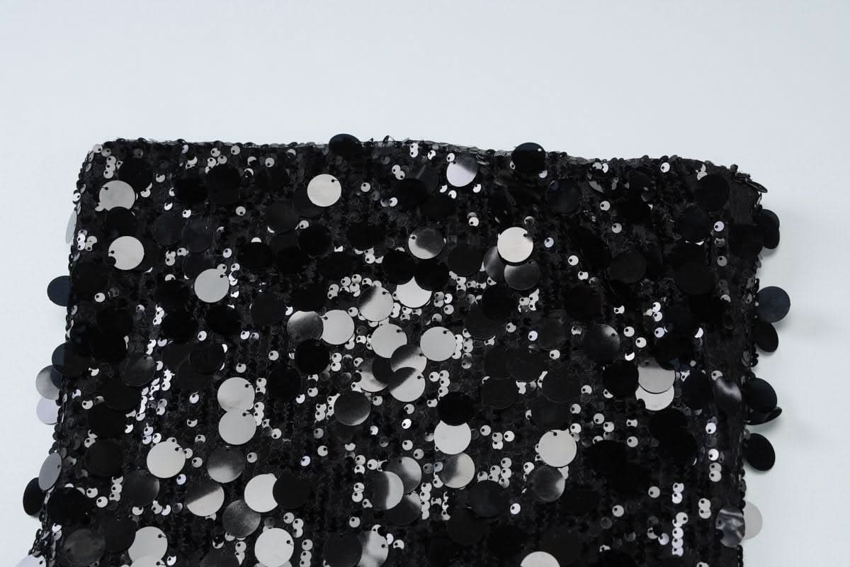 Glitter backless tube mini dress