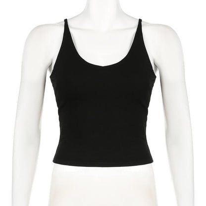 U neck backless o ring cross back top