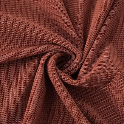 Long sleeve u neck mesh maxi dress