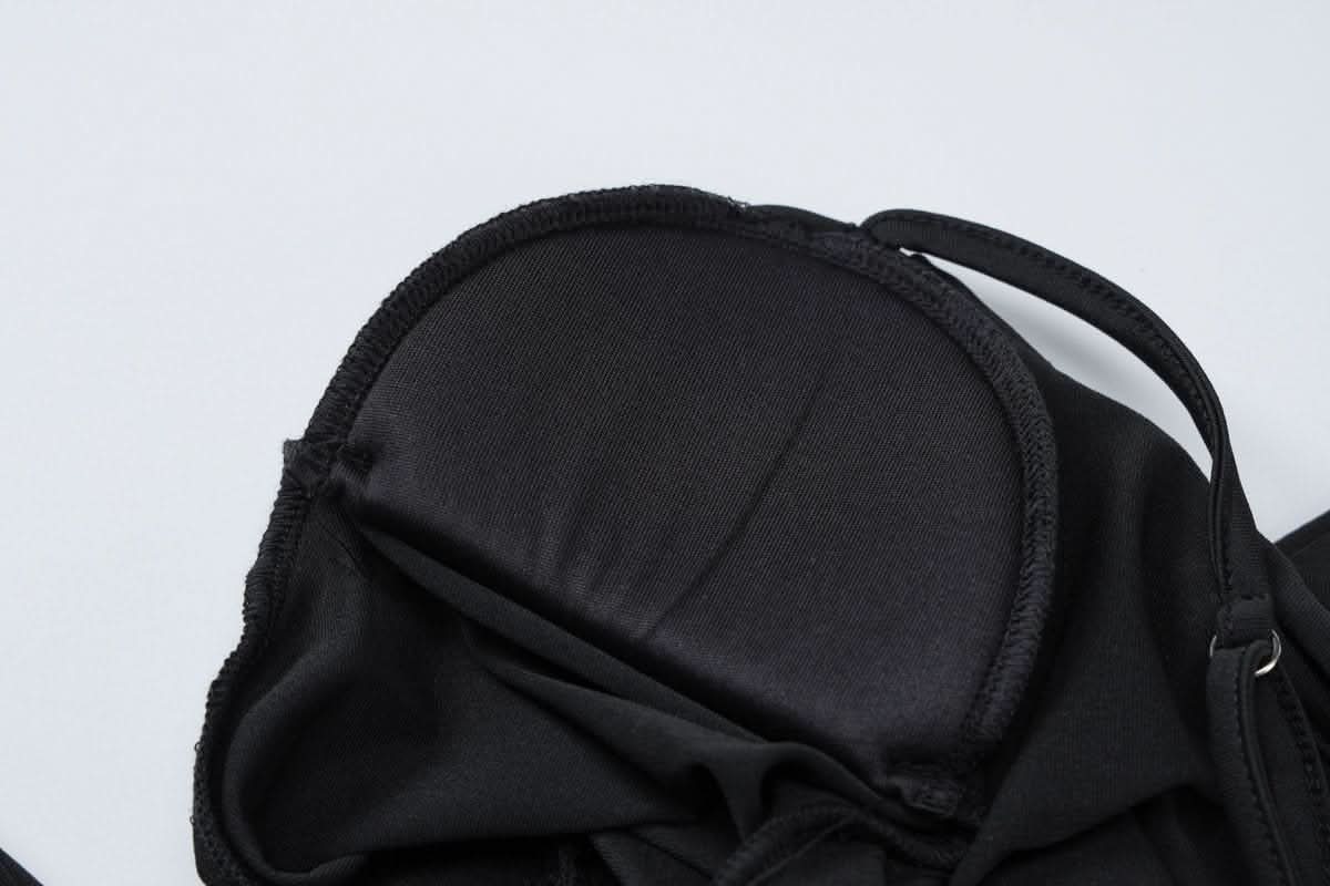 Long sleeve padded backless ruched maxi dress-final-sale