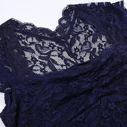 Cap sleeve ruched patchwork lace top